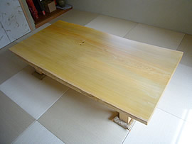 青森ひばの座卓